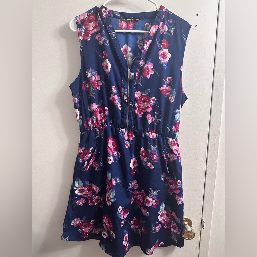 Papermoon Navy Floral Dress